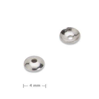 Căpăcel din argint pentru bijuterii 4x1mm nr.653