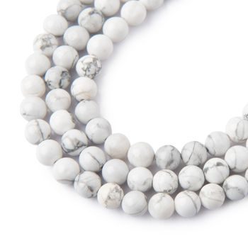 Howlite beads 6mm