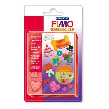 FIMO push mould Party time