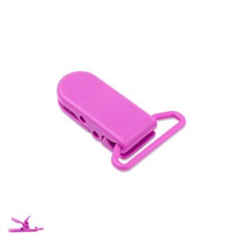 Clips de plastic pentru suzetă 37x16x9mm Dark Orchid