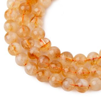 Brazilian Citrine A beads 8mm