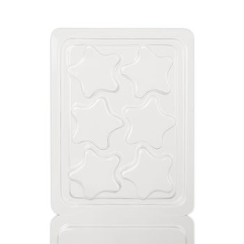 Mould for wax melts in the shape of stars