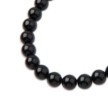 Preciosa kulatá perla MAXIMA 8mm Crystal Magic Black