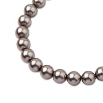 Preciosa kulatá perla MAXIMA 8mm Pearl Effect Dark Grey