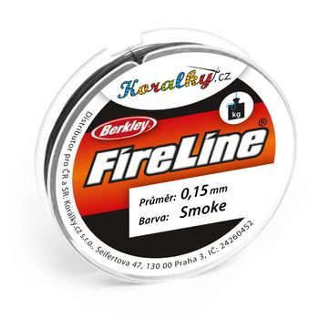 Braided bead cord Fireline Smoke 0.15mm