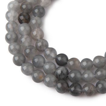 Cloud Quartz beads 8mm