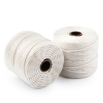 Nylon bead cord 0.9mm cream