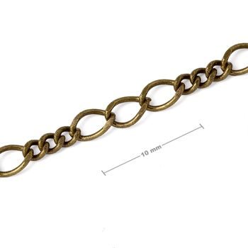Unfinished jewellery chain antique brassný No.70