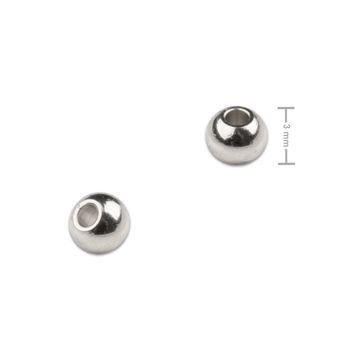 Korálek z chirurgické oceli 3 mm