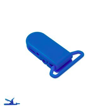 Plastový klip na cumlík 37x16x9mm Admiral Blue