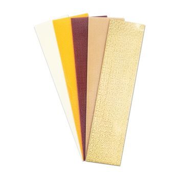 Decorative wax sheets glitter set of 5 pcs No.1