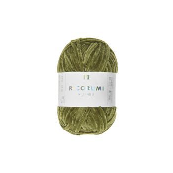 Chenille yarn Ricorumi Nilli Nilli colour shade 020 olive