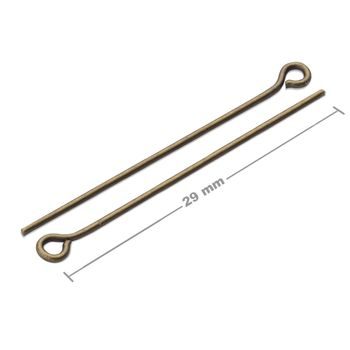 Eyepins 29mm antique brass