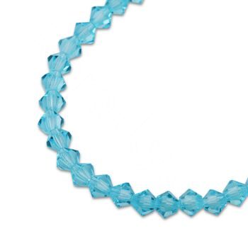 Preciosa MC bead Rondelle 4mm Aqua Bohemica