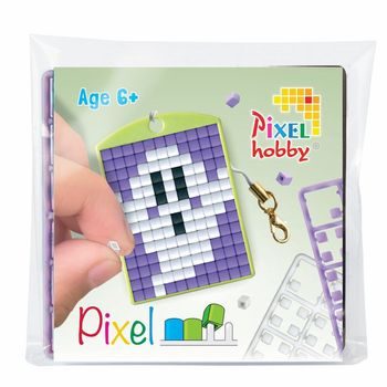Pixel keychain ghost or wizard hat
