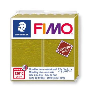 FIMO Leather Effect (8010-519) olive green