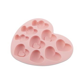 Set of 9 silicone moulds for casting creative clay hearts