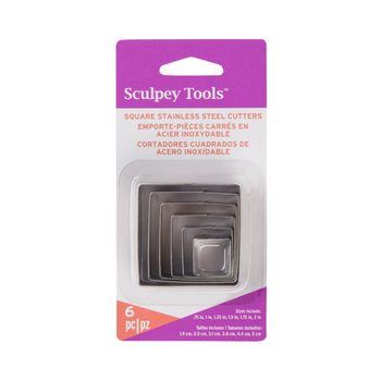 Sculpey set forme de decupat pătrate