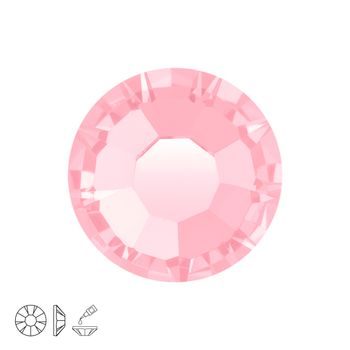 Preciosa MC glue-on chaton roses MAXIMA SS16 Light Rose