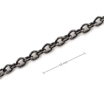 Unfinished jewellery chain with 2.5mm link anthracite