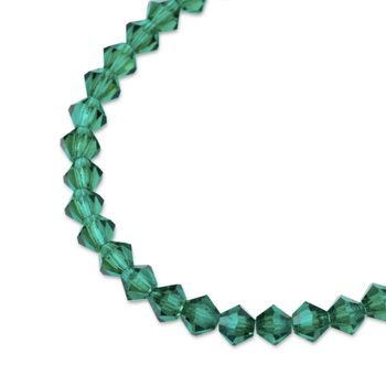 Preciosa MC perle Rondelle 4mm Emerald
