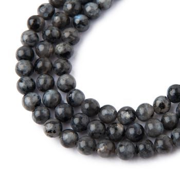 Larvikite beads 6mm