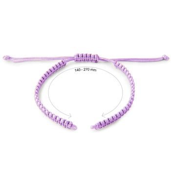 Nylon base for Shamballa bracelets 145mm purple