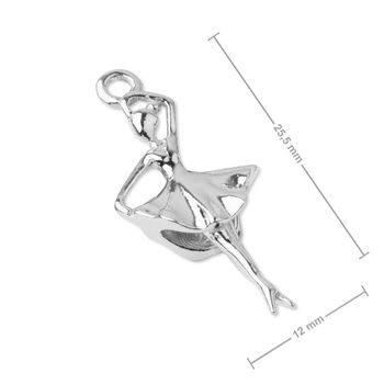 Silver pendant ballerina No.1008