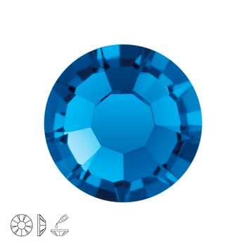 Preciosa MC glue-on chaton roses MAXIMA SS20 Capri Blue