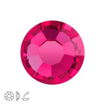 Preciosa MC glue-on chaton roses MAXIMA SS16 Fuchsia