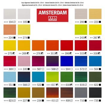 Amsterdam acrylic paint in a tube Standart Series 120 ml 311 Vermilion