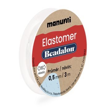 Beadalon elastic bead cord 0.5mm/3m
