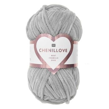 Chenille yarn Chenillove colour shade 013 grey