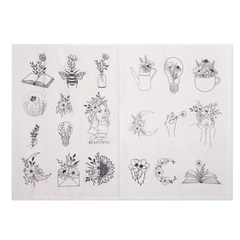 Manumi water-soluble embroidery base with plant and animal motifs