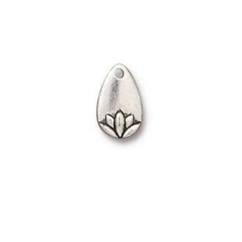 TierraCast pendant Lotos Petal antique silver