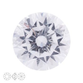 Kubický zirkon kulatý 4mm Crystal