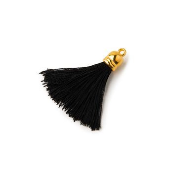 Silk tassel 3cm black