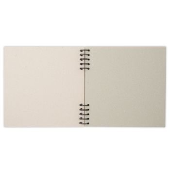 Scrapbooking ring album made of kraft cardboard 36.5x32.5x4cm natural