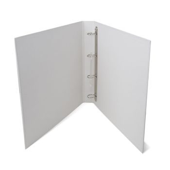Krúžkový album na scrapbook z kraftového kartónu 36,5x32,5x4cm biely