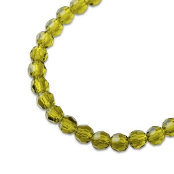 Preciosa MC Round bead 4mm Olivine č.229