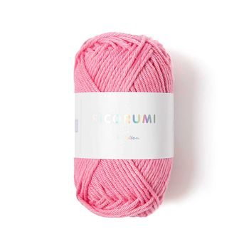 Cotton crochet yarn Ricorumi dk shade 012 pink