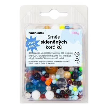 PRECIOSA zmes sklenených korálikov guľôčky