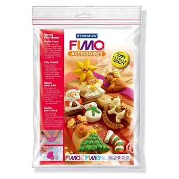 FIMO clay mould Merry christmas