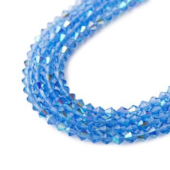 Cínové perle 4mm Sapphire AB