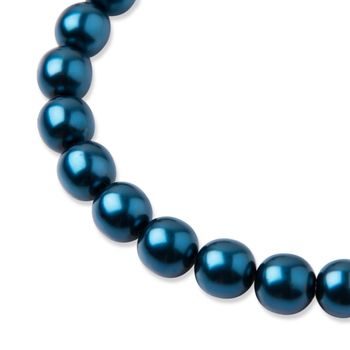 Glass pearls 10mm Petrol