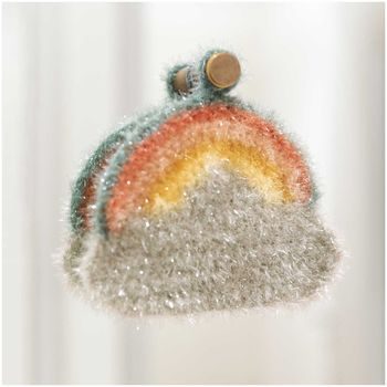 Rico design háčkovacia bambulková priadza POMPON Print ružovo-biela