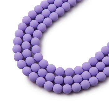 České stláčané korálky Estrela BONDELI 4 mm soft violet