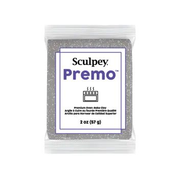 Sculpey PREMO White Gold Glitter stříbrná s glitry