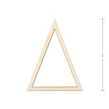 Dřevěný výřez trojúhelník 26cm