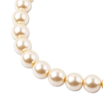 Glass pearls 10mm cream